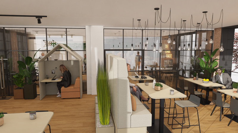 Rendering Büros der Firma FEBRÜ