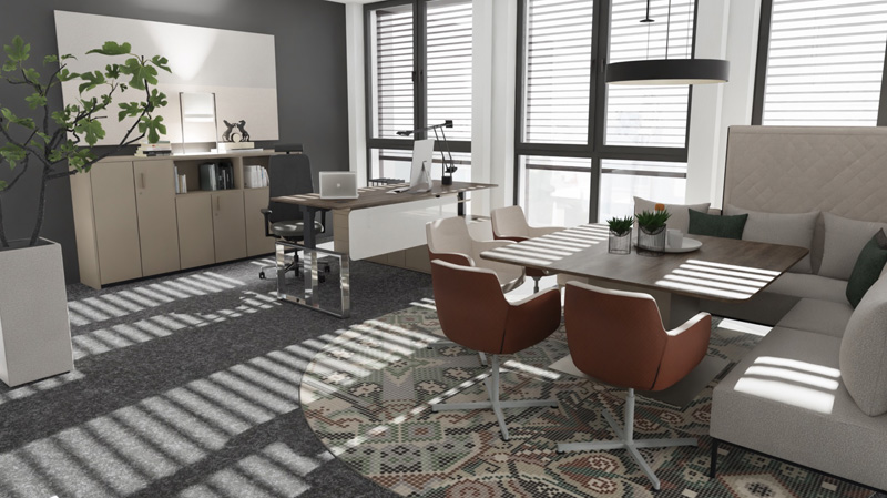 Rendering Büros der Firma FEBRÜ