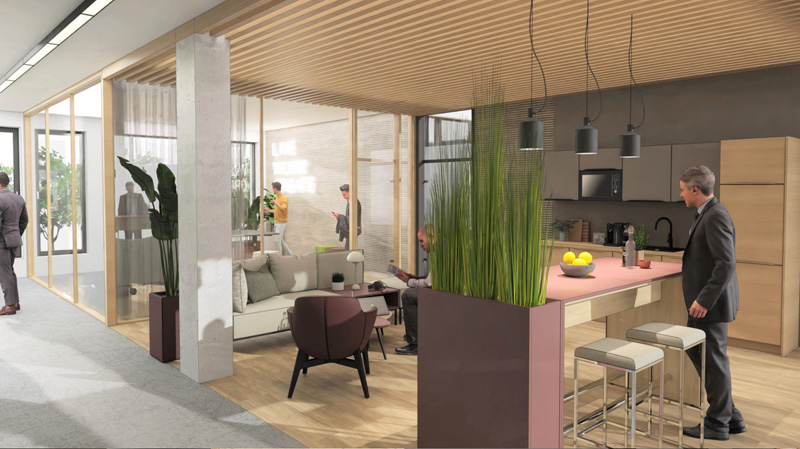 Rendering Büros der Firma FEBRÜ