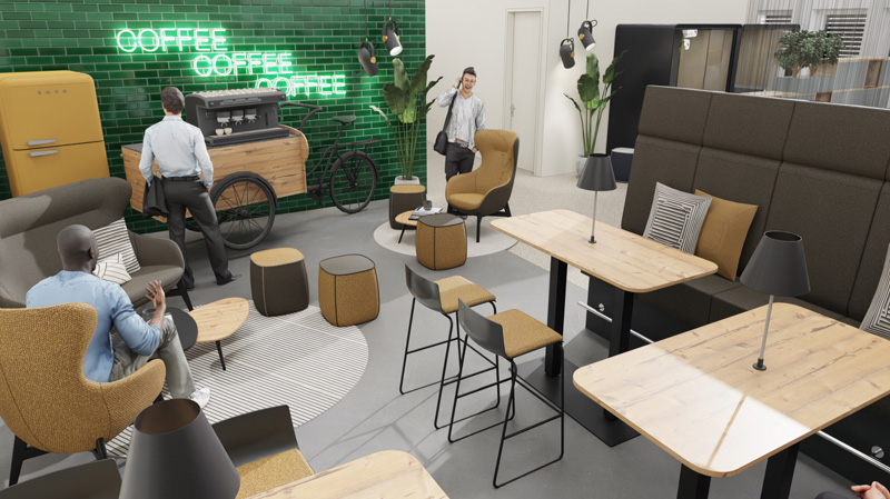 Rendering Büros der Firma FEBRÜ