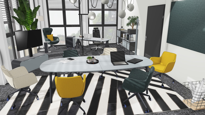 Rendering Büros der Firma FEBRÜ