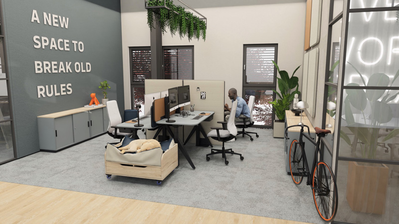 Rendering Büros der Firma FEBRÜ