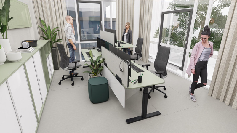 Rendering Büros der Firma FEBRÜ