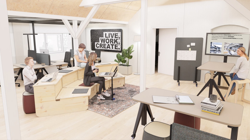 Rendering Büros der Firma FEBRÜ