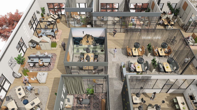 Rendering Büros der Firma FEBRÜ